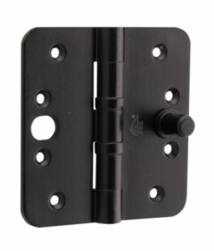 Kogellagerscharnier SKG3 89x89 ronde hoek vlak mat zwart