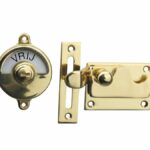 WC-overslag Elegant met bocht messing ongelakt