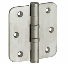 Kogellagerscharnier 76x76 ronde hoek vlak mat nikkel ongelakt