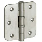 Kogellagerscharnier 89x89 ronde hoek vlak mat nikkel ongelakt