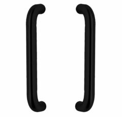 Set Deurgrepen U-vorm 325X70X25mm HoH 300mm rvs mat zwart