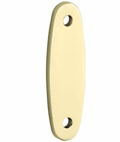 Vulplaat tbv raamsluiting 3 mm ovaal messing ongelakt