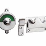 WC-overslag Elegant vlak mat chroom