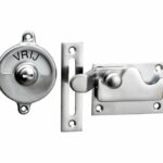 WC-overslag Elegant met bocht mat chroom