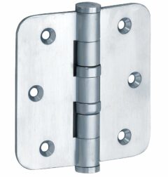 Kogellagerscharnier 89x89 ronde hoek vlak mat chroom