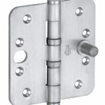 Kogellagerscharnier SKG3 89x89 ronde hoek vlak mat chroom