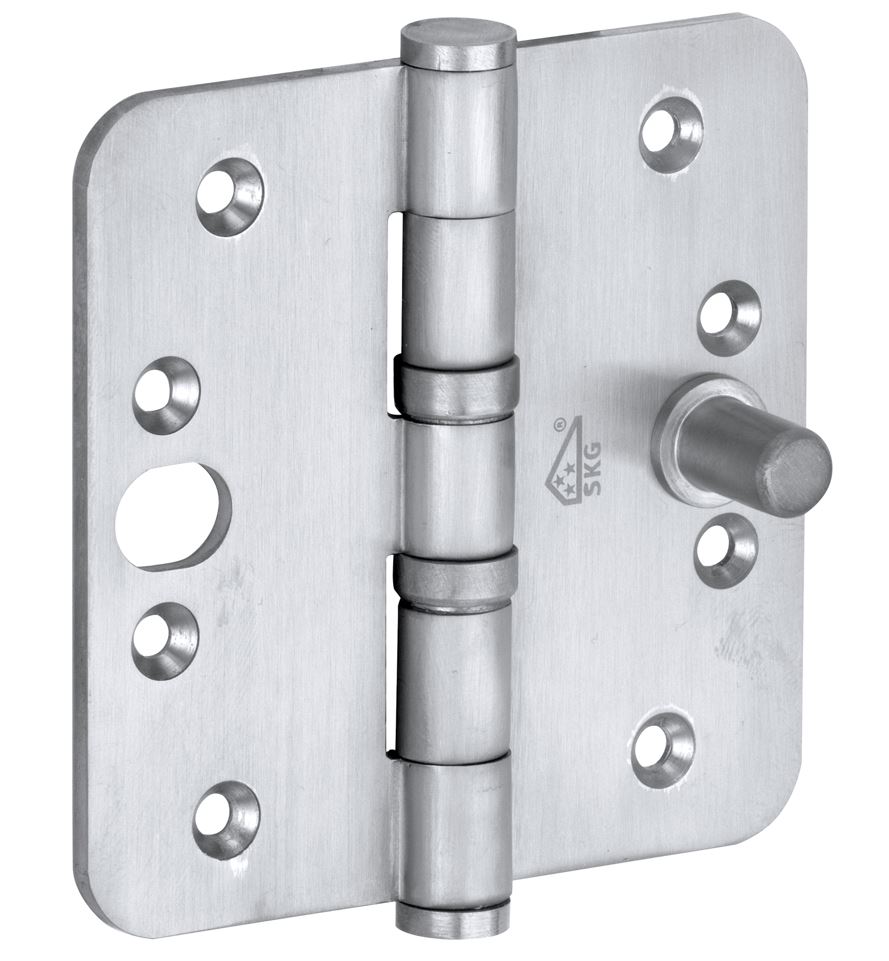 Kogellagerscharnier SKG3 89x89 ronde hoek vlak mat chroom