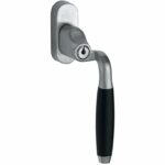 SKG2 Draaikiepgarnituur afsluitbaar Ton ebben/Smal Rechts mat chroom