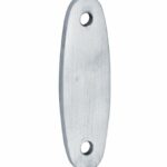 Vulplaat tbv raamsluiting 3 mm ovaal mat chroom