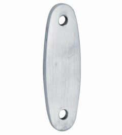 Vulplaat tbv raamsluiting 3 mm ovaal mat chroom