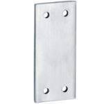 Vulplaat tbv SKG raamsluiting 3 mm mat chroom