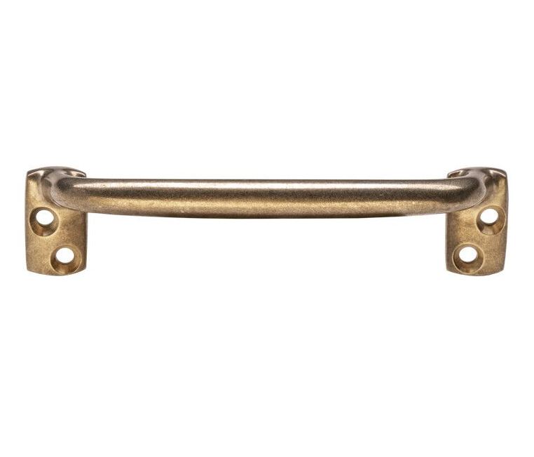 Raamgreep Elegant messing getrommeld ongelakt