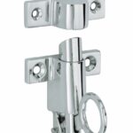 Raamknip Elegant met sluitkom glans chroom