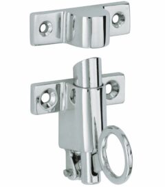 Raamknip Elegant met sluitkom glans chroom