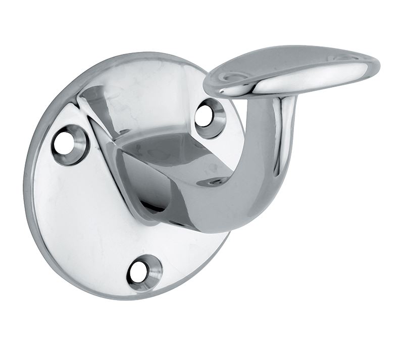 Leuninghouder Elegant hol opschroevend glans chroom