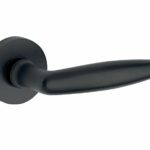 Deurkruk op geveerd rozet Dudok/Vivo mat zwart