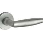 Deurkruk op geveerd rozet Dudok/Vivo mat nikkel ongelakt