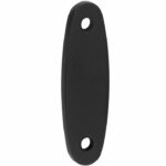 Vulplaat tbv raamsluiting 3 mm ovaal mat zwart