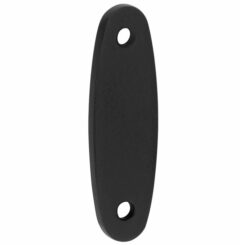 Vulplaat tbv raamsluiting 3 mm ovaal mat zwart