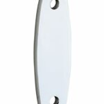 Vulplaat tbv raamsluiting 3 mm ovaal glans chroom