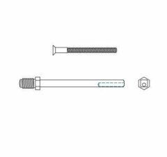 Set schroeven en wisselstift voor PRIO Deurdikte 84-91mm