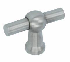 Kraanknopje 55 mm RVS