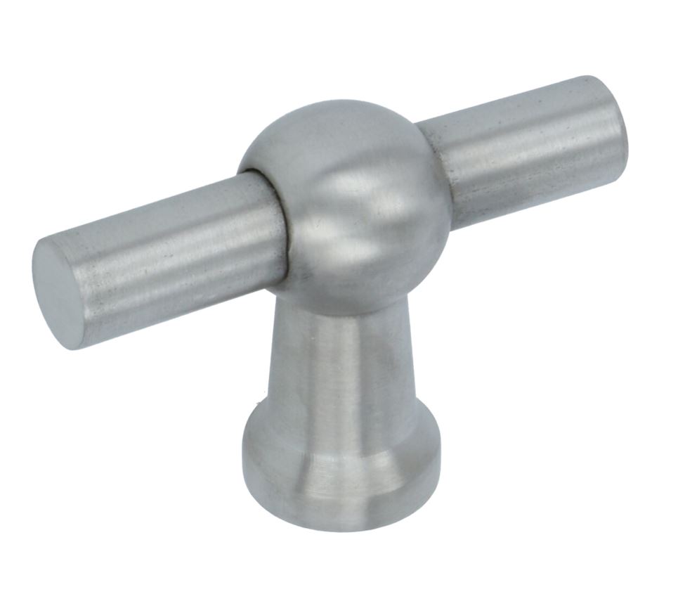 Kraanknopje 55 mm RVS