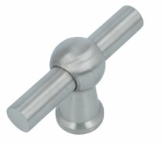 Kraanknopje 70 mm rvs