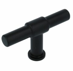 T-greep Zwart 75 mm