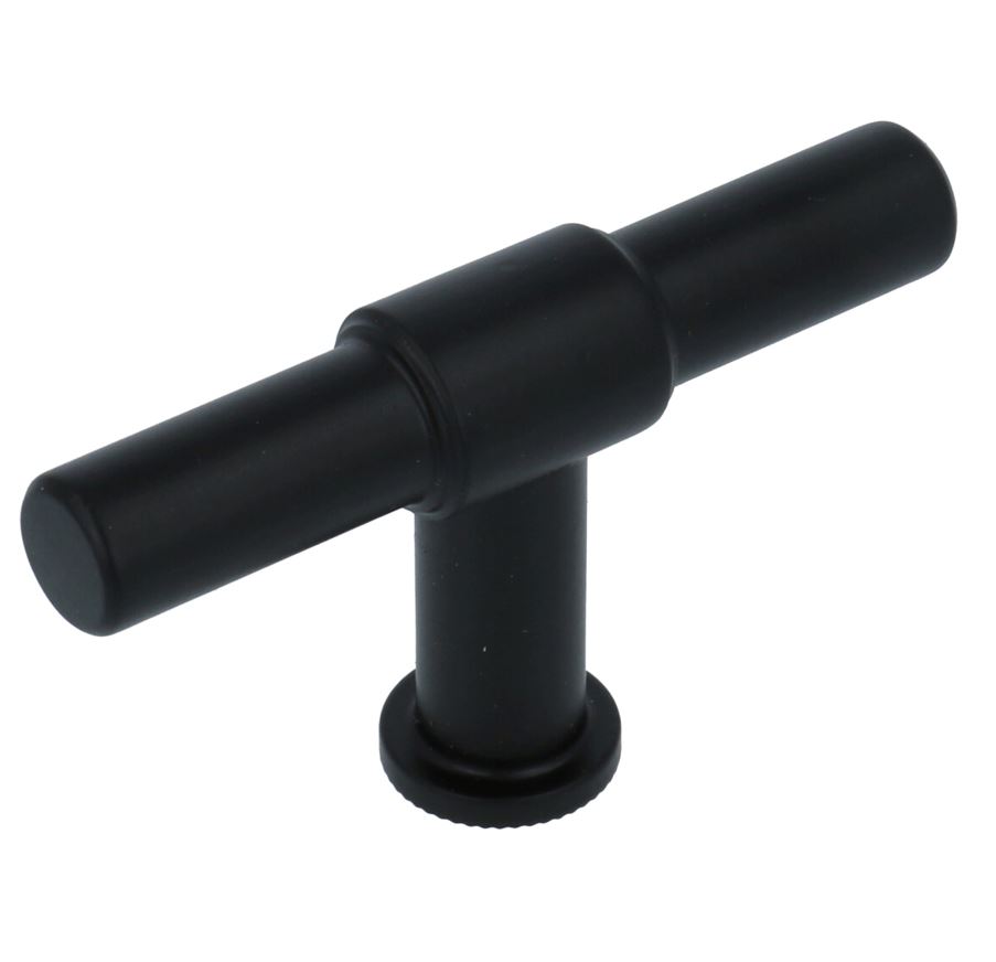 T-greep Zwart 75 mm