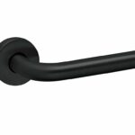 Deurkruk op rozet LIDO zwart