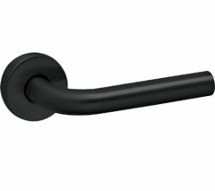 Deurkruk op rozet LIDO zwart