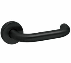 Deurkruk op rozet UNO zwart