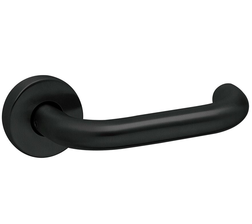 Deurkruk op rozet UNO zwart