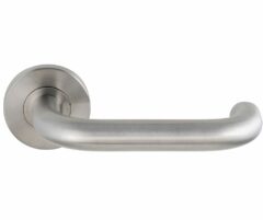 Deurkruk op rozet CECIL rvs mat