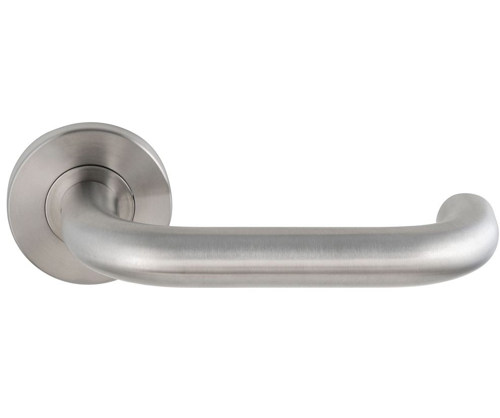 Deurkruk op rozet CECIL rvs mat