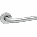 Deurkruk op rozet Lido rvs mat