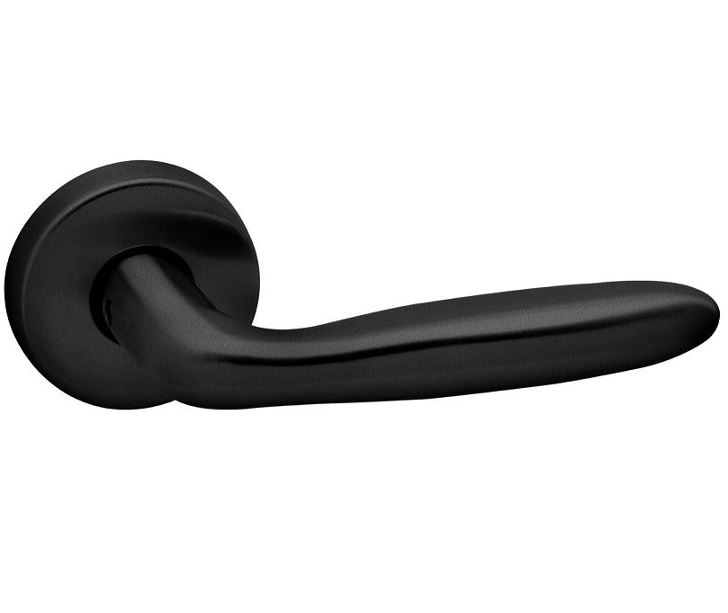 Deurkruk op rozet CINO zwart