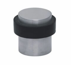 Deurstop vloermontage ø39x40mm rvs mat