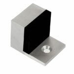 Deurstop vloermontage 32x32x40mm rvs mat