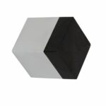 Deurstop wandmontage 25x25x30mm rvs mat