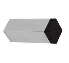 Deurstop wandmontage 25x25x78mm rvs mat