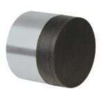 Deurstop wandmontage ø30x26mm rvs mat