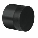 Deurstop wandmontage ø30x26mm zwart