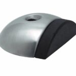 Deurstop vloermontage ø56x47mm rvs mat