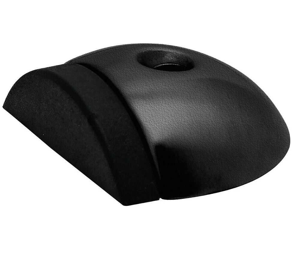 Deurstop vloermontage ø56x47mm zwart