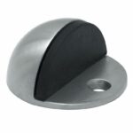 Deurstop vloermontage ø43x24mm rvs mat