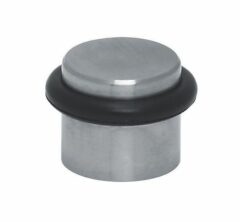 Deurstop vloermontage ø31x25mm rvs mat