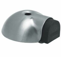 Deurstop vloermontage ø63x24mm rvs mat