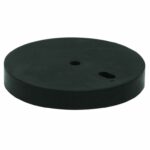 Deurstop verhoger 12 mm rubber zwart
